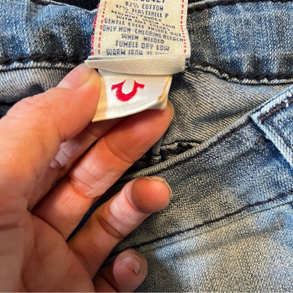 TRUE RELIGION Low Rise Bootcut Sz 26 Black Label Made In USA - Picture 9 of 9